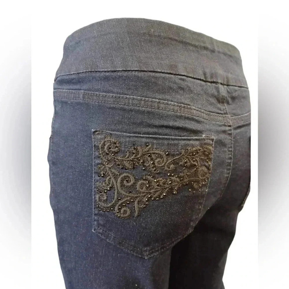 Northern Reflections Ankle Comfort Blue Elastic Waist Pants Size 6 - Picture 7 of 12